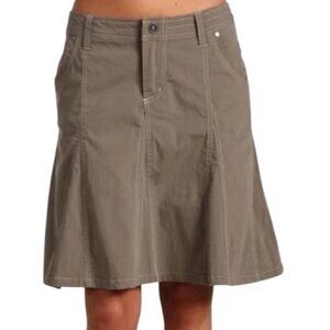 Kuhl Splash Hiking Skirt Beige Size 6 Gorpcore Outdoor Neutral Camping Casual